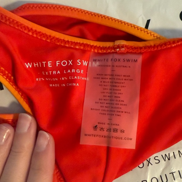 Sunset Ombré white fox bikini - Picture 6 of 7
